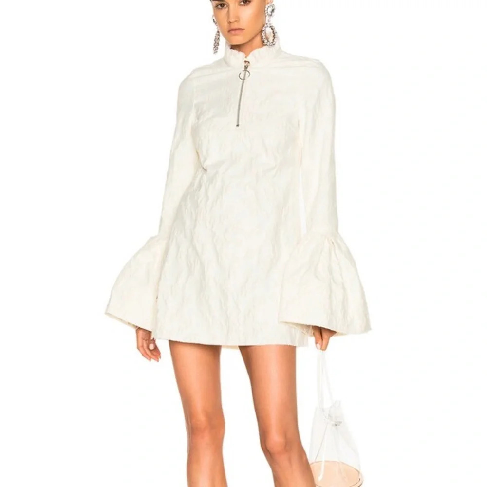 Marques Almeida Bell Sleeve Mini Dress